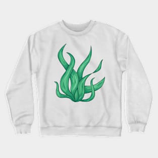 Wavy green plant Crewneck Sweatshirt